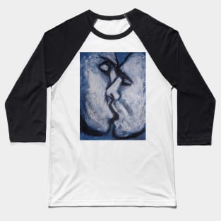 Lovers - Kiss In Blue Baseball T-Shirt